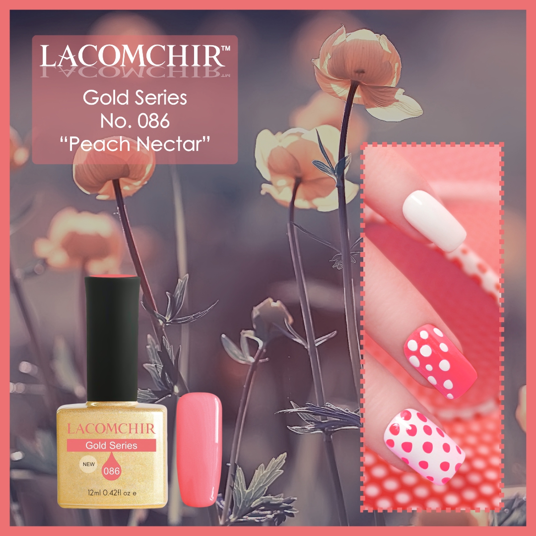 Επαγγελματικό ημιμόνιμο βερνίκι νυχιών Lacomchir Premium Gold Series