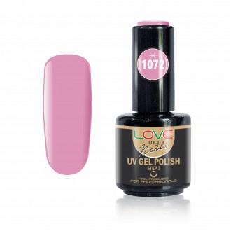 Love My Nails Ημιμόνιμο Βερνίκι Νυχιών UV/LED 1072 Ροζ Παστέλ - 16ml - 18003-1072