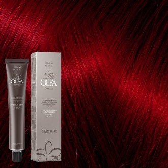 Olea Βαφή Μαλλιών Χωρίς Αμμωνία No 5.66 Καστανό Ανοιχτό Κόκκινο Ρουμπινί-100ml 10002-566