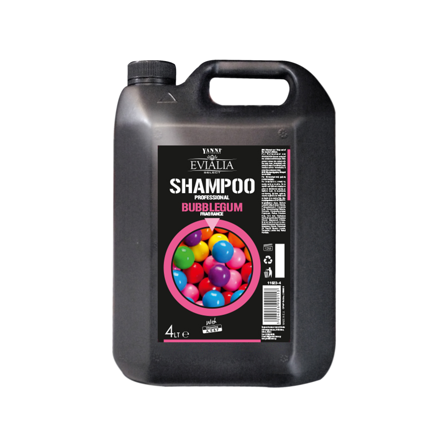 Evialia Σαμπουάν Τσιχλόφουσκα Με Βιταμίνες A,E και F - 4lt - 11023-4