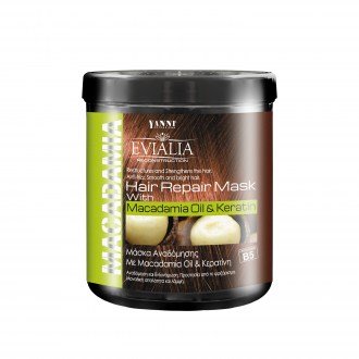 Evialia Μάσκα Μαλλιών με Λάδι Macadamia κ Κερατίνη, Β5 κ Πλούσια Ενεργά-1lt 11316