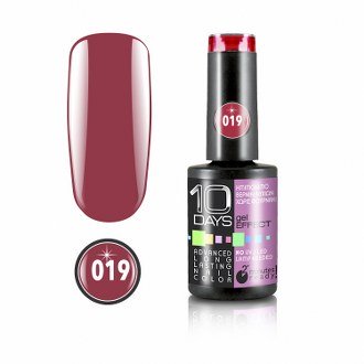 10Days Gel Effect Βερνίκι Νυχιών 019 Βυσσινί - 11ml - 18020-019