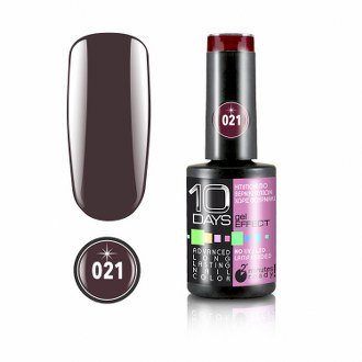 10Days Gel Effect Βερνίκι Νυχιών 021 Καφέ σκούρο - 11ml - 18020-021