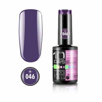 10Days Gel Effect Βερνίκι Νυχιών 046 Σκούρο μωβ - 11ml - 18020-046