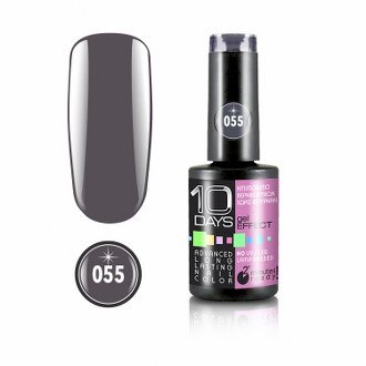 10Days Gel Effect Βερνίκι Νυχιών 055 Σκούρο γκρι - 11ml - 18020-055