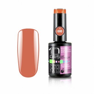 10Days Gel Effect Βερνίκι Νυχιών 080 Κοραλί ανοιχτό φωσφοριζέ - 11ml - 18020-080