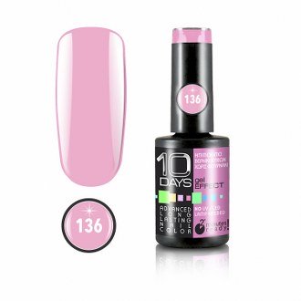 10Days Gel Effect Βερνίκι Νυχιών 136 Ροζ λιλά - 11ml - 18020-136