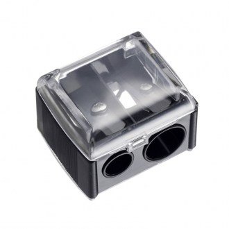 Ξύστρα Διπλή Μαύρη - 19021-2