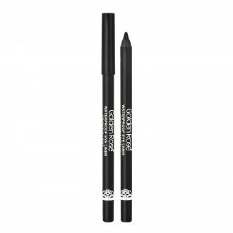 Waterproof Eyeliner Longwear & Soft Ultra Black Golden Rose - 19503