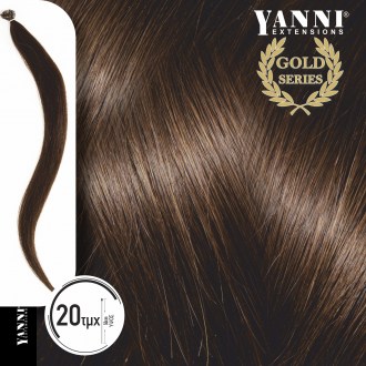 Extensions Κερατίνης Φυσική Τρίχα Νο 3.0 Καστανό Σκούρο - 50cm - 21101-3