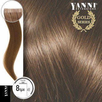 Τρέσα Φυσική Τρίχα Αυτοκόλλητη Gold Series Νο 7.0 Ξανθό - 50cm - 21104-7