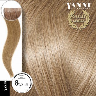 Τρέσα Φυσική Τρίχα Αυτοκόλλητη Gold Series Νο 9.0 Ξανθό Πολύ Ανοιχτό-50cm 21104-9