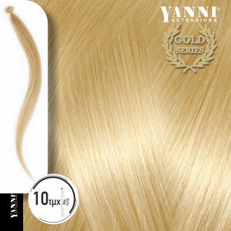 Extensions Κερατίνης Φυσική Τρίχα Νο 10.0 Ξανθό Πολύ Ανοιχτό Κίτρινο-50cm 21105-10