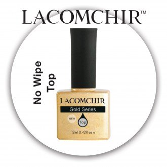 Lacomchir UV - LED Premium Gold No Wipe Top - 12ml - 23010-NWT