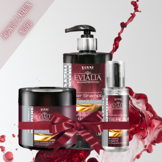 Σετ Αναδόμησης Μαλλιών με Κερατίνη & Λάδι Αργκάν (Μάκρος κ Λάμψη) SET-11044-11317-11226