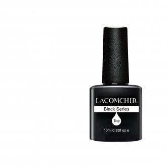 Lacomchir UV - LED Black Top Coat - 10ml - 23002-TOP
