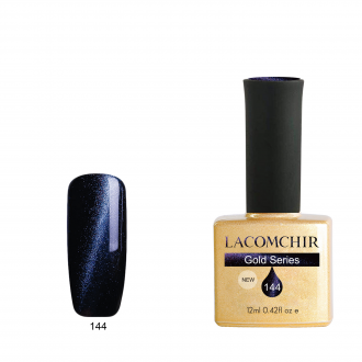 Lacomchir UV - LED Premium Gold 144 Blue Cat Eye - 12ml - 23011-144