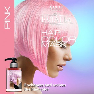 Evialia Χρωμομάσκα Pink Με Shea Butter για θρέψη και λάμψη - 300ml - 10070-6