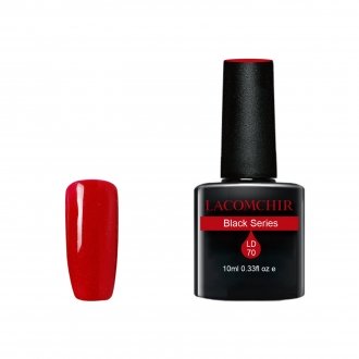Lacomchir UV/LED Black Series LD070 Glamour Red - 10ml - 23002-LD070