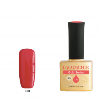 Lacomchir UV - LED Premium Gold 078 Coral Red -12ml - 23010-078