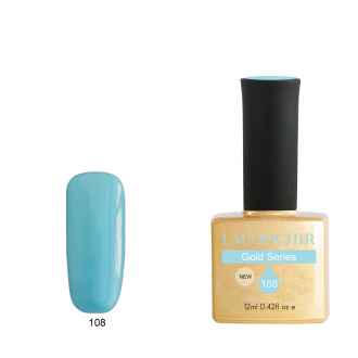 Lacomchir UV - LED Premium Gold 108 Powder Blue -12ml - 23010-108