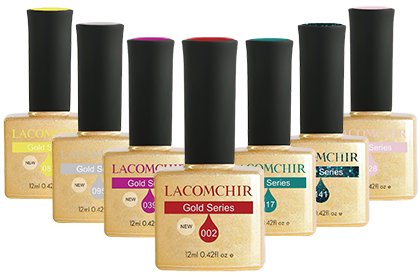 Επαγγελματικό ημιμόνιμο βερνίκι νυχιών Lacomchir Premium Gold Quality