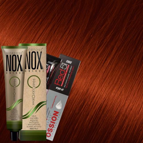 Ossion Nox Morfose Βαφή Μαλλιών 7.44 Βαθύ Πορτοκαλί - 60ml - N10017-744