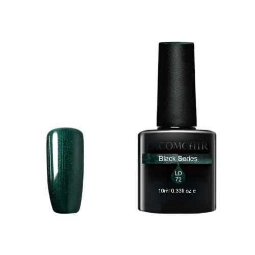 Lacomchir UV/LED Black Series LD072 Metal Green - 10ml - 23002-LD072