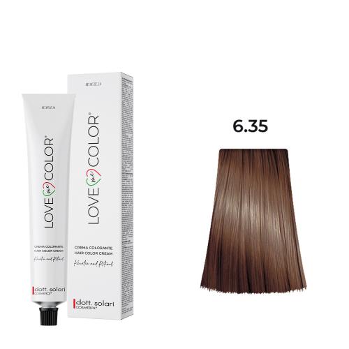Love Me Color Βαφή μαλλιών 6.35 Ξανθό Σκούρο Χρυσό Καφέ-100ml N10000-635
