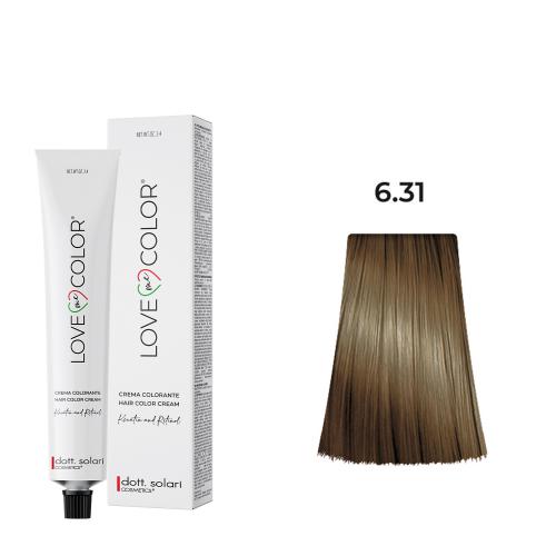 Love Me Color Βαφή μαλλιών 6.31 Ξανθό Σκούρο Μπεζ-100ml N10000-631
