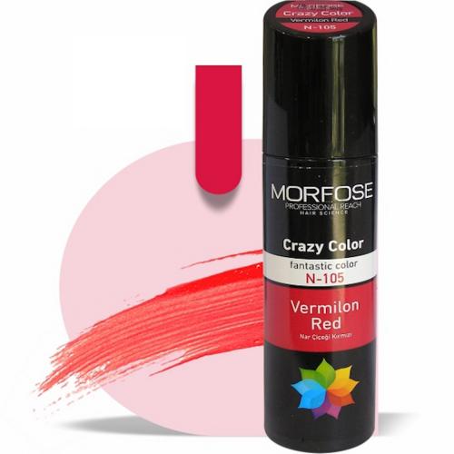 Morfose Hair Crazy Color 105 Vermilion Red - 150ml - 10019-105