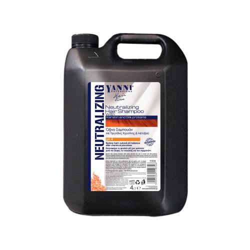 Yanni Σαμπουάν Όξινο - Εξουδετερωτικό Με PH4 Και Κερατίνη - 4lt - 11034