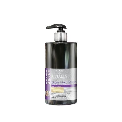 Evialia Μάσκα Μαλλιών Silver Αντλία με Β5, Πλούσια Ενεργά κ Βούτυρο Καριτέ-500ml 11335-2