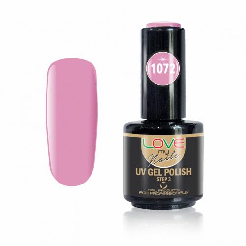 Love My Nails Ημιμόνιμο Βερνίκι Νυχιών UV/LED 1072 Ροζ Παστέλ - 16ml - 18003-1072