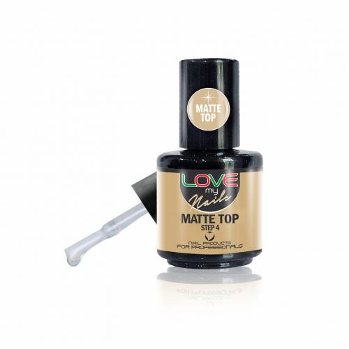 Love My Nails Ημιμόνιμο Βερνίκι Νυχιών UV/LED Matte Top - 16ml - 18003-MAT
