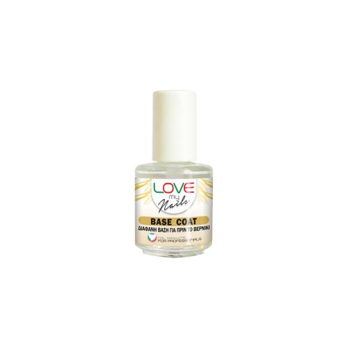 Love my nails Base Coat - Διάφανη βάση - 16ml - 18163