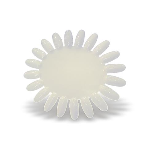 Νυχιέρα Στρογγυλή 18 Θέσεων Γαλακτερή - 18946