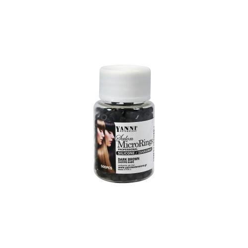 Micro Rings Σιλικόνης Σκούρο Καφέ Συσκευασία - 500Τεμ - 21168-1