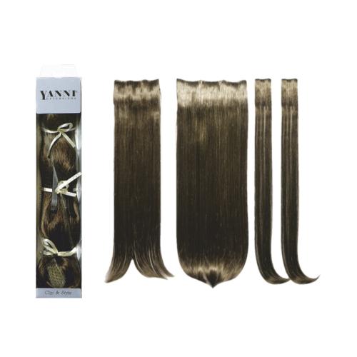 ΣΕΤ Extensions Συνθετικό Ίσιο Σκούρο Ξανθό 55cm - 21516