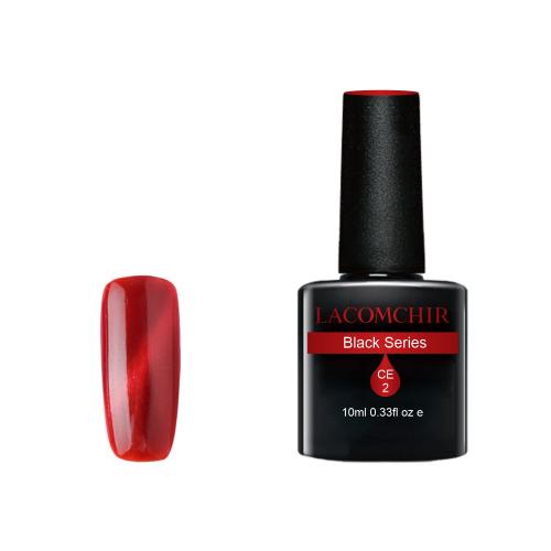 Lacomchir UV/LED Black Series CE002 Red - Cat Eye - 10ml - 23002-CE002