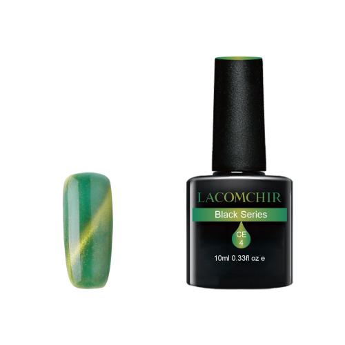 Lacomchir UV/LED Black Series CE004 Green - Cat Eye - 10ml - 23002-CE004