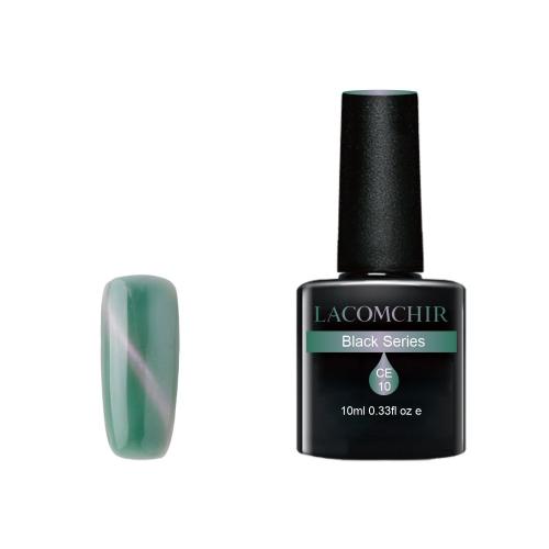 Lacomchir UV/LED Black Series CE010 Pastel Green - Cat Eye - 10ml - 23002-CE010