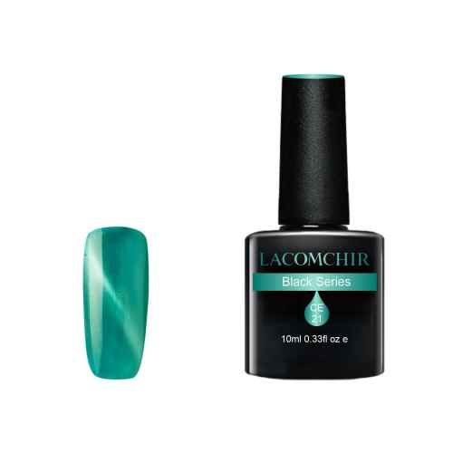 Lacomchir UV/LED Black Series CE021 Light Blue - Cat Eye - 10ml - 23002-CE021