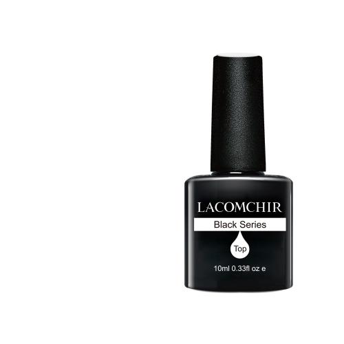 Lacomchir UV - LED Black Top Coat - 10ml - 23002-TOP