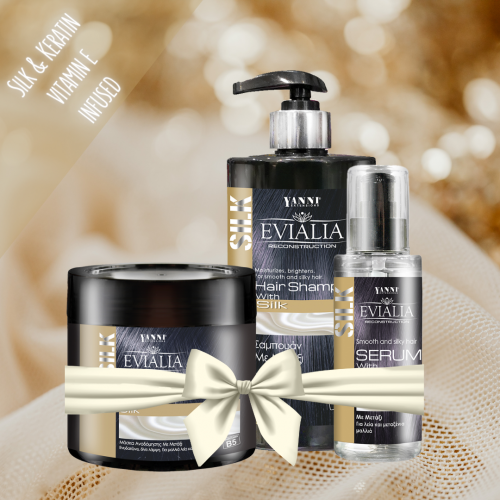 Σετ Αναδόμησης Μαλλιών με Μετάξι κ Βιταμίνη Ε - SET-11042-11313-11224