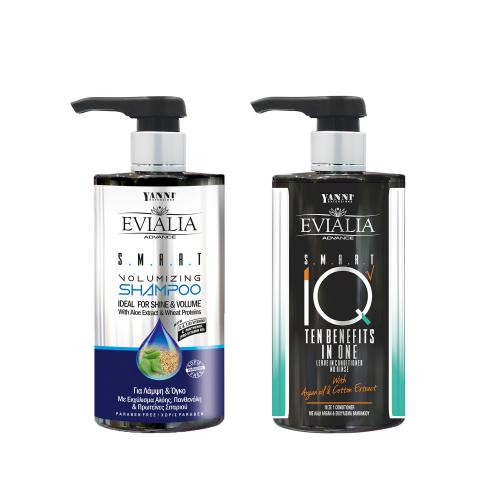 Σετ Σαμπουάν κ Leave-in Conditioner Evialia Smart 10 για Μάκρος κ Όγκο - S-11050-11119