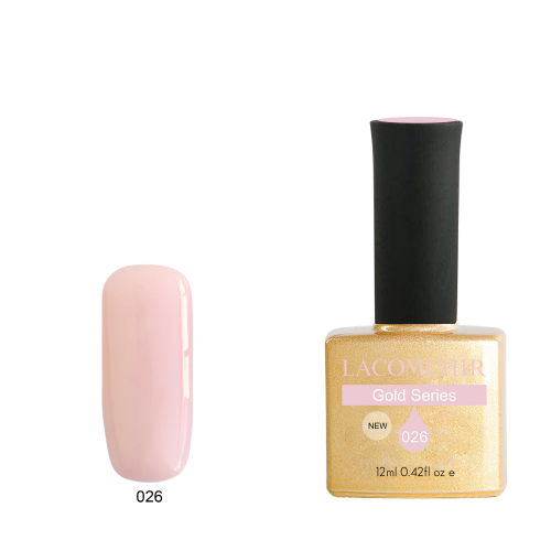 Lacomchir UV - LED Premium Gold 026 French Pink - 12ml - 23010-026
