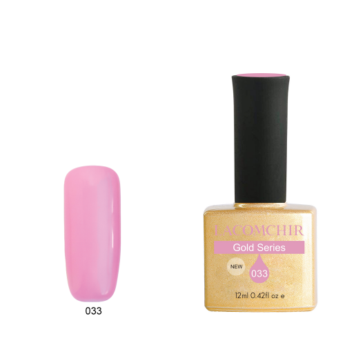 Lacomchir UV - LED Premium Gold 033 Pink Camelia - 12ml - 23010-033