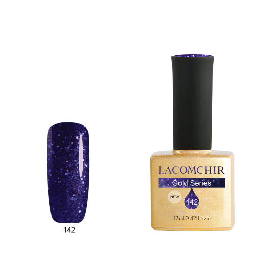 Lacomchir UV - LED Premium Gold 142 Violet Nights - 12ml - 23010-142