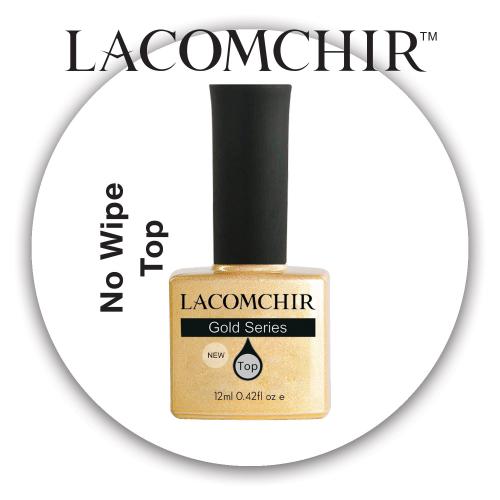 Lacomchir UV - LED Premium Gold No Wipe Top - 12ml - 23010-NWT